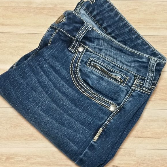 Revolution Brookes Dark Faded wash Jeans - Picture 1 of 7
